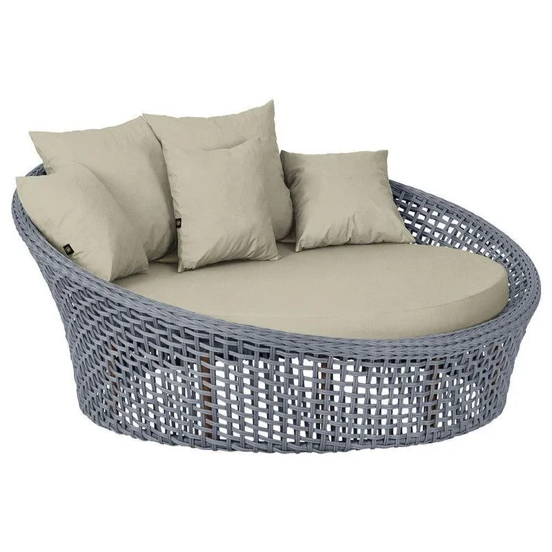 Chaise Hungria Pintura Marrom Corda Náutica E7 Trama Prata
