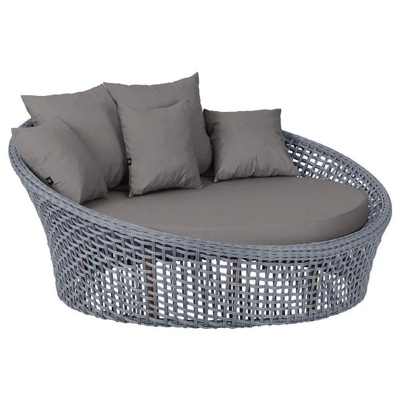 Chaise Hungria Pintura Marrom Corda Náutica E11 Trama Prata