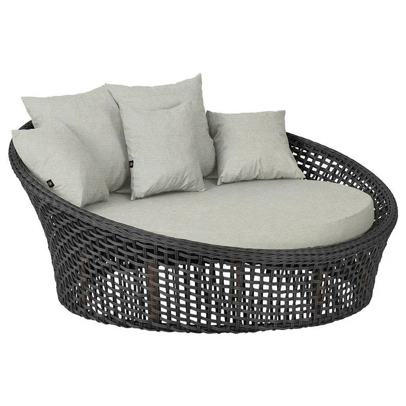 Chaise Hungria Pintura Marrom Corda Náutica E3 Trama Preto