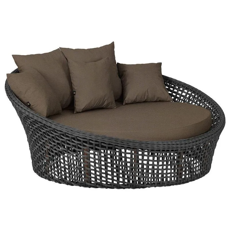 Chaise Hungria Pintura Marrom Corda Náutica E9 Trama Preto