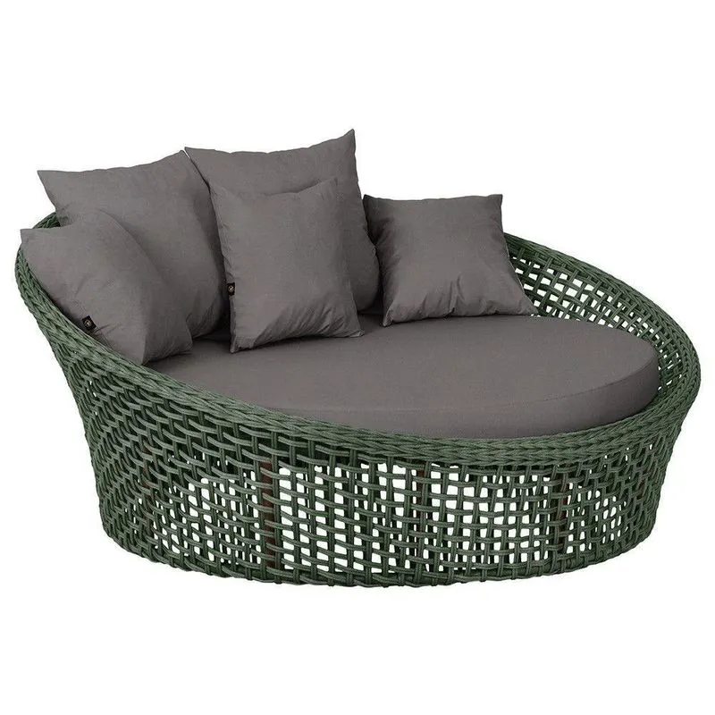 Chaise Hungria Pintura Marrom Corda Náutica E11 Trama Verde