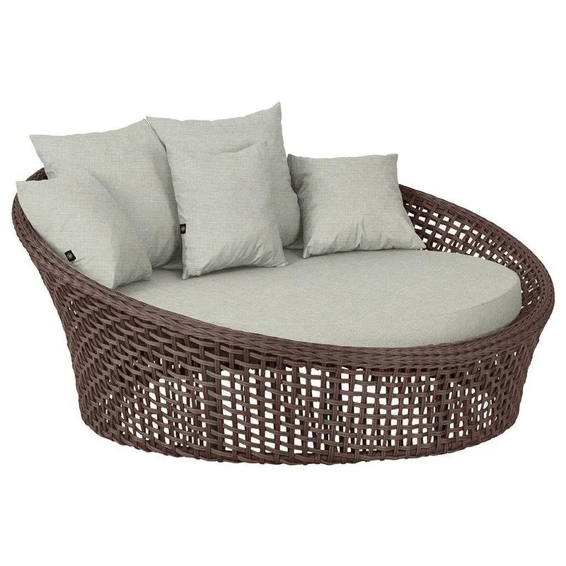 Chaise Hungria Pintura Preta Corda Náutica E3 Trama Original Marrom