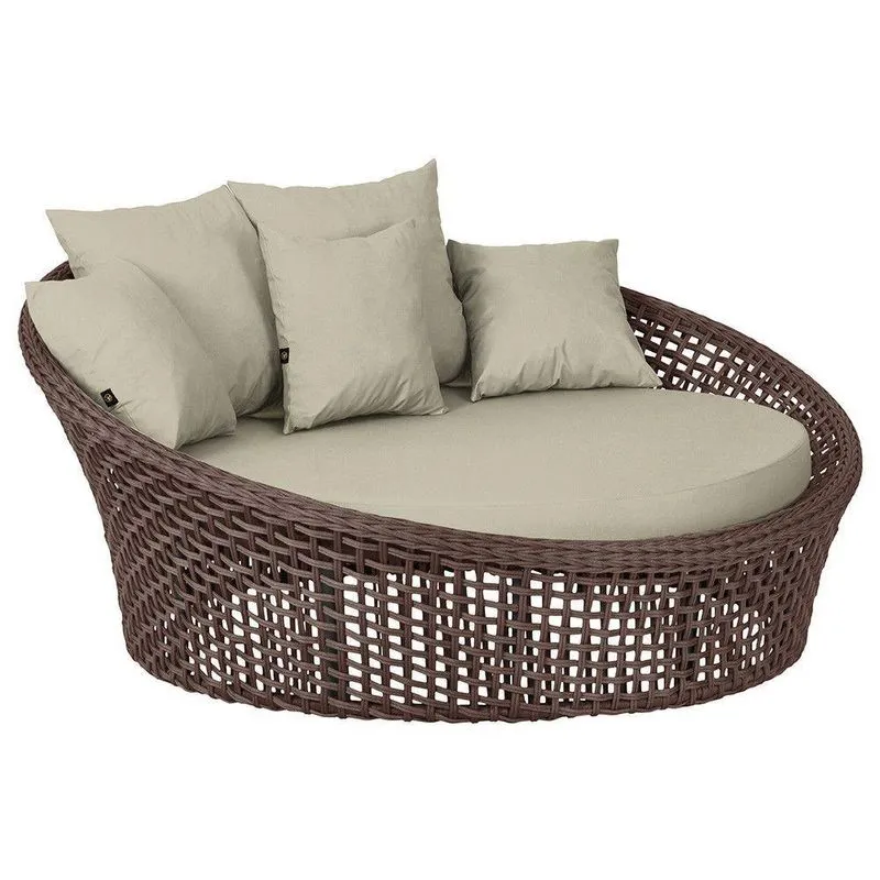 Chaise Hungria Pintura Preta Corda Náutica E7 Trama Original Marrom