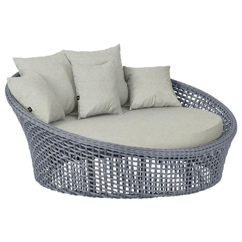 Chaise Hungria Pintura Preta Corda Náutica E3 Trama Original Prata