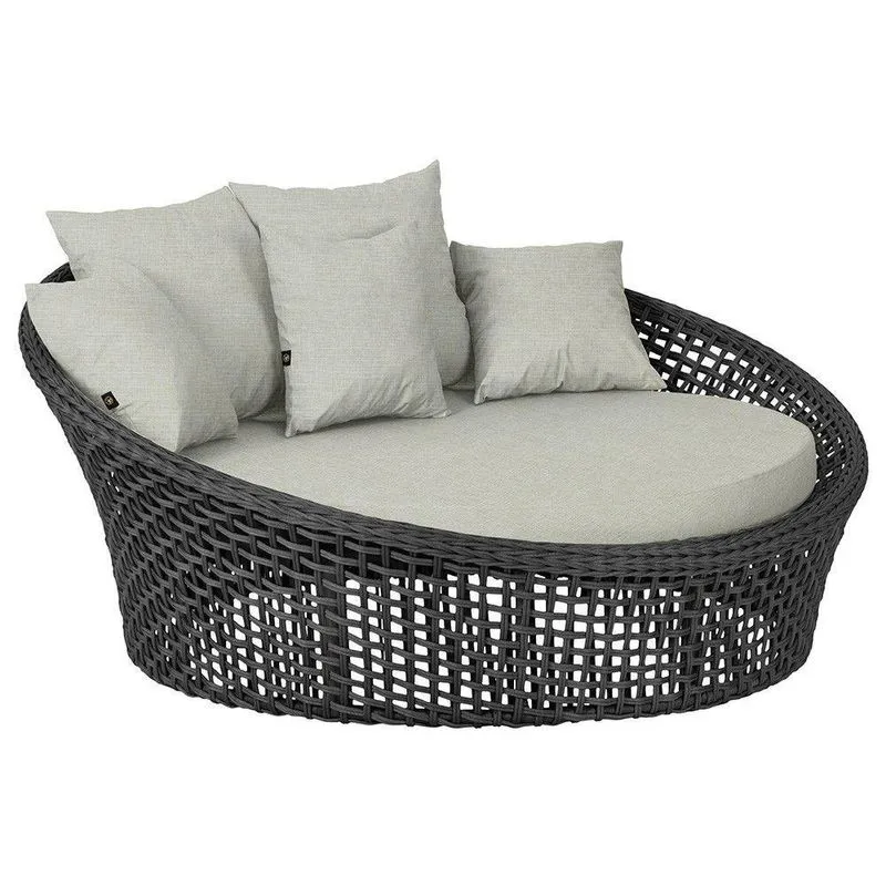 Chaise Hungria Pintura Preta Corda Náutica E3 Trama Original Preto