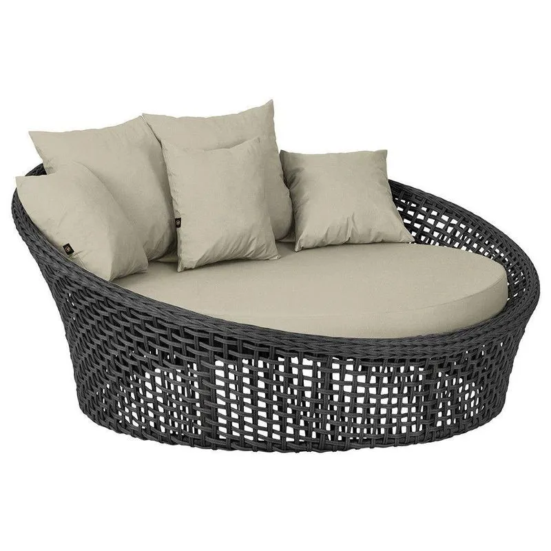Chaise Hungria Pintura Preta Corda Náutica E7 Trama Original Preto