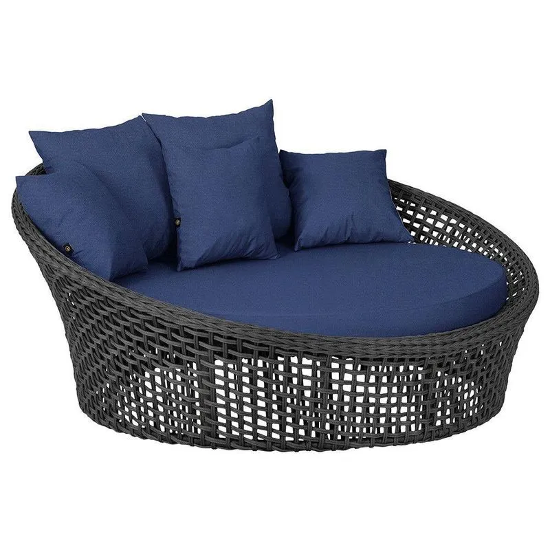 Chaise Hungria Pintura Preta Corda Náutica E10 Trama Preto