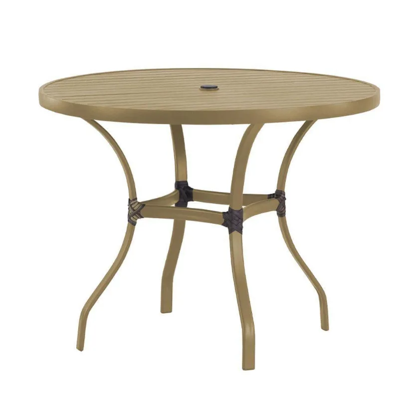 Mesa Com Tampo Ripado Alumínio Para Cozinha Trama Original Fendi - Trama