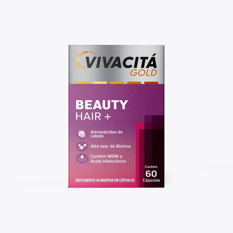 Beauty Hair+ Vivacitá Gold 60 Cápsulas