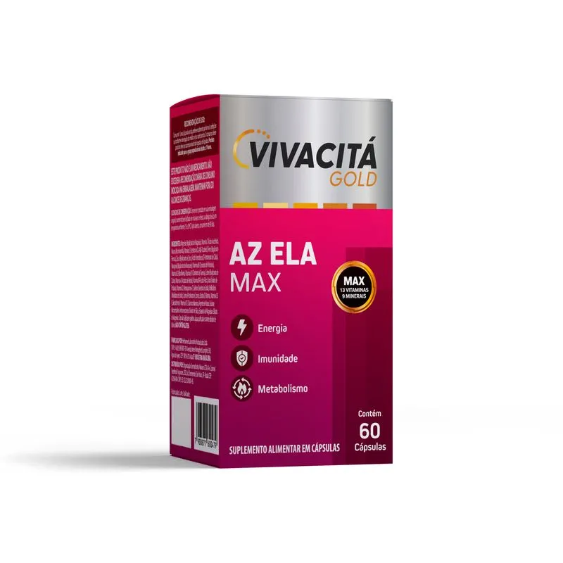 Vivacitá A-z Ela Max 60 Cápsulas