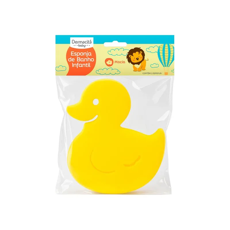 Esponja De Banho Infantil Dermacitá Baby Sortidos 1 Unidade Esponja De Banho Infantil Dermacitá Baby