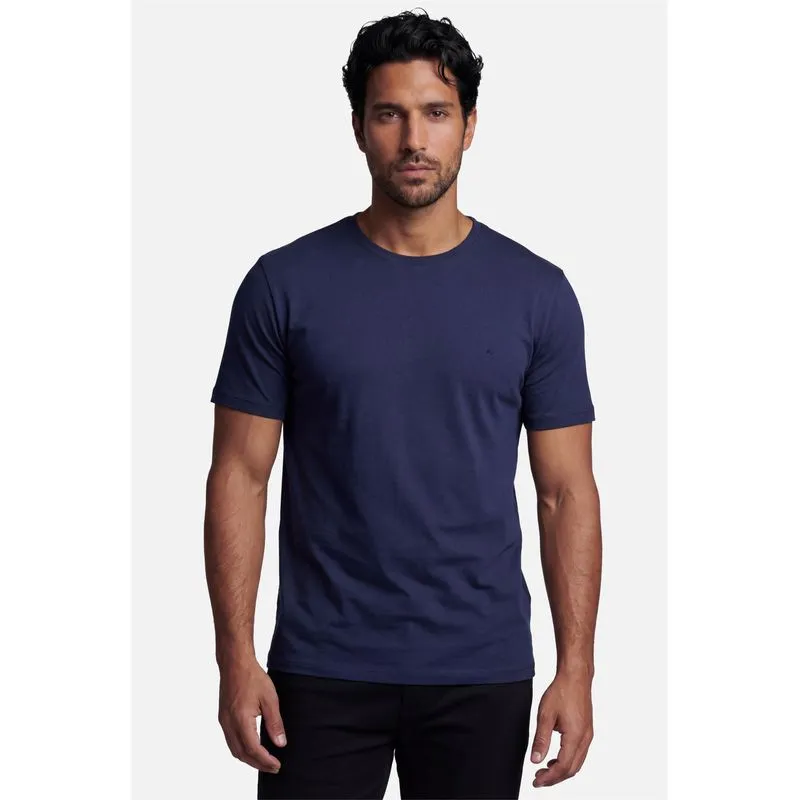 Camiseta Manga Curta Liquid Cotton Azul Marinho - M