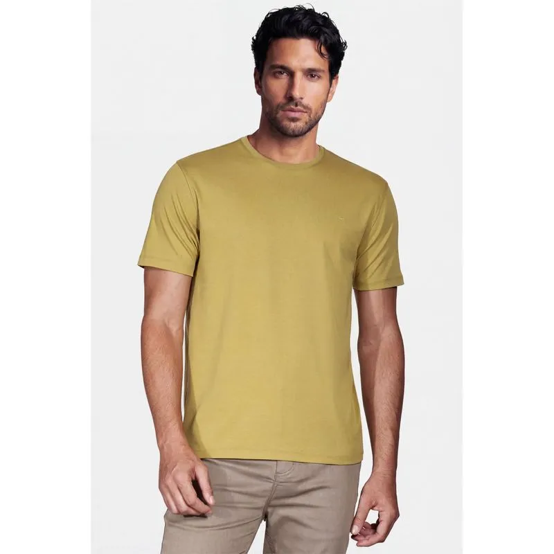 Camiseta Manga Curta Liquid Cotton Verde Alga - XXG