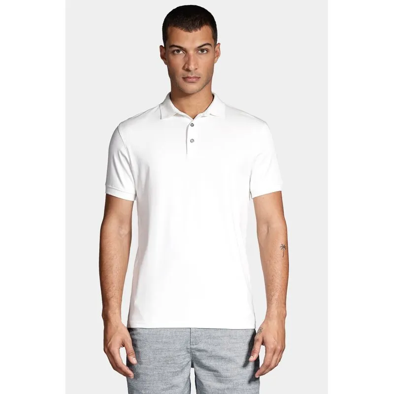 Polo Manga Curta Liquid Cotton Branco - M