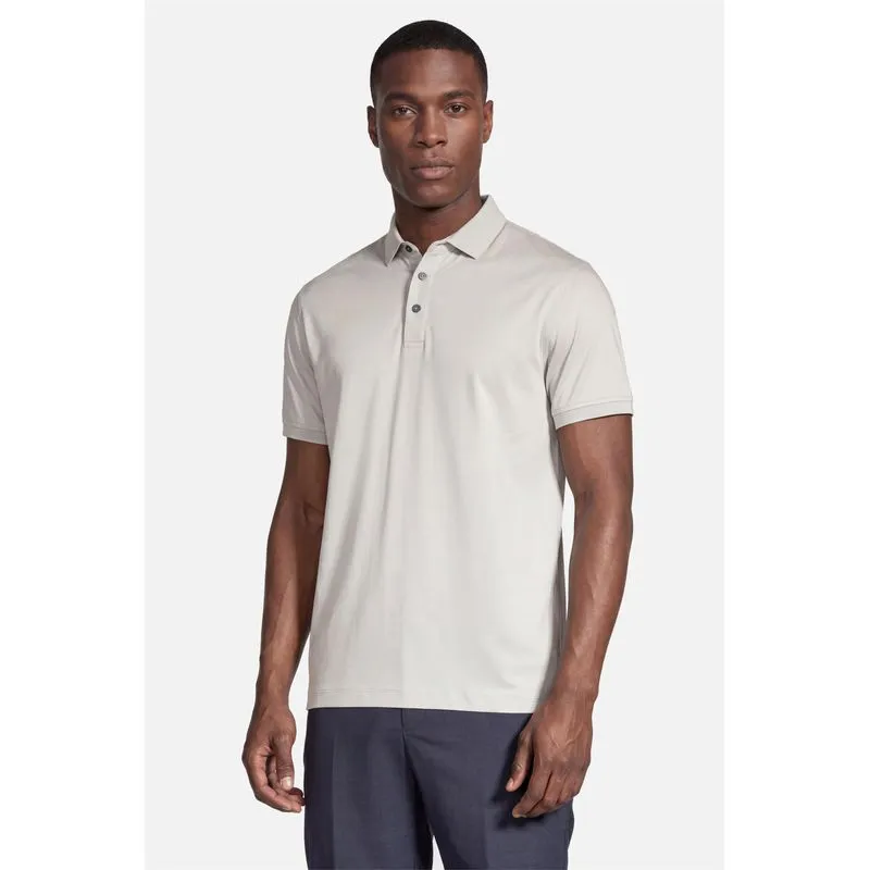 Polo Manga Curta Silk Blend Modal Areia - XXG