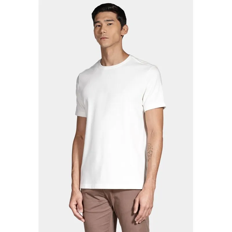 Camiseta Basica Manga Curta Com Textura Ottoman Off White - XGG