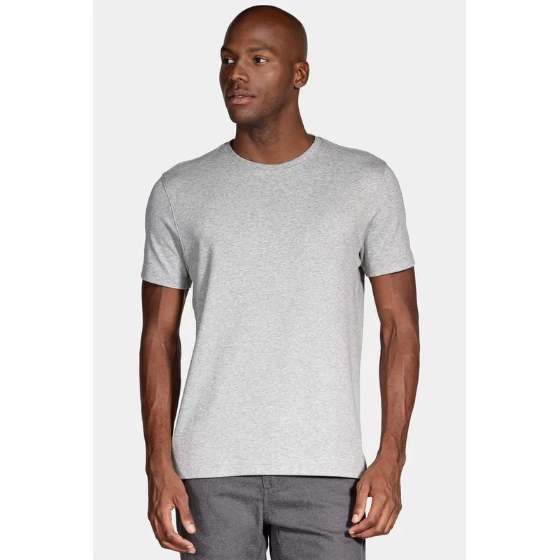 Camiseta Manga Curta Melange Cinza Mescla - GG