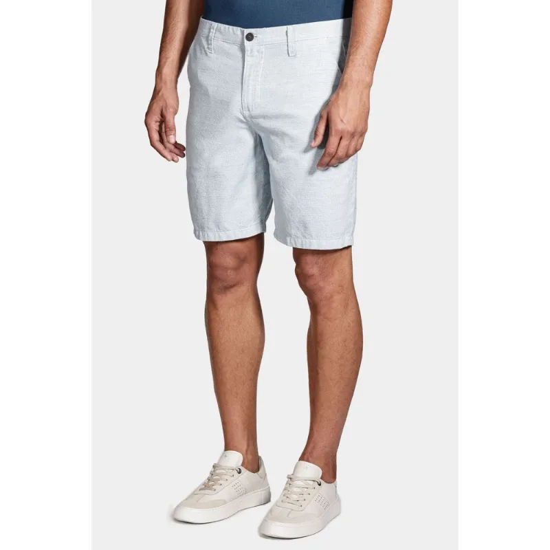 Bermuda Chino Clássica Oxford Azul Médio - 54