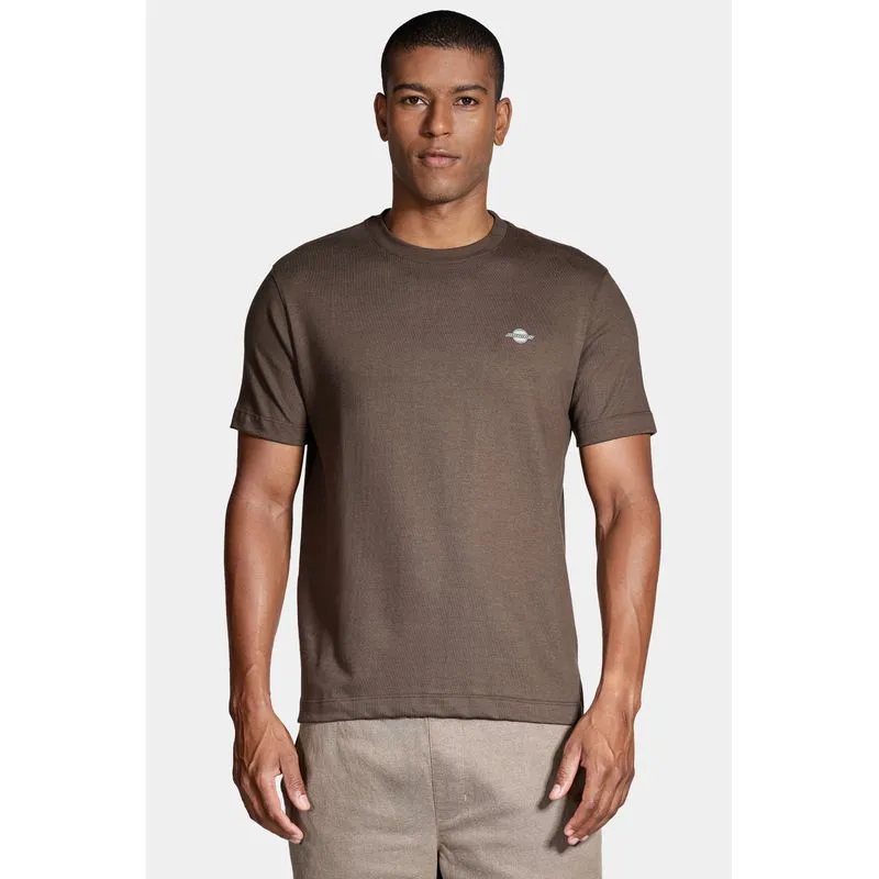 Camiseta Manga Curta Patch Verde Militar - G