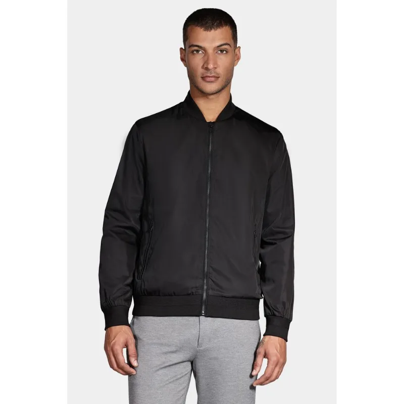 Jaqueta Bomber Nylon Liquid Repeller Preto - G