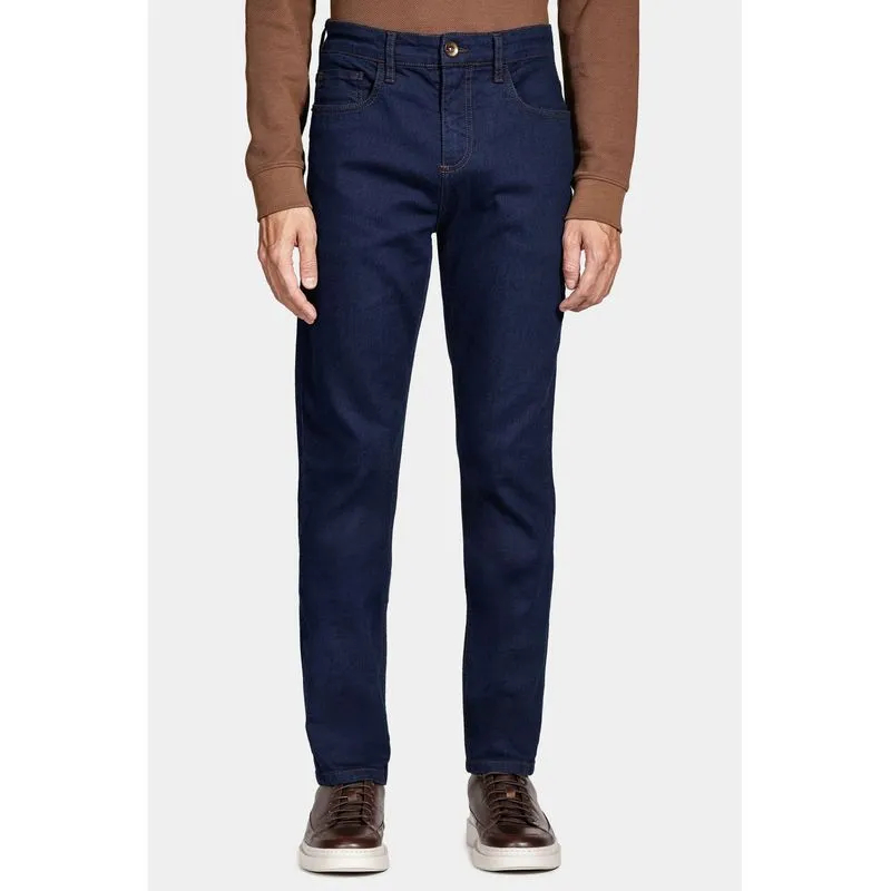 Calça Jeans Slim Dark Blue Kombat Azul Escuro - 42