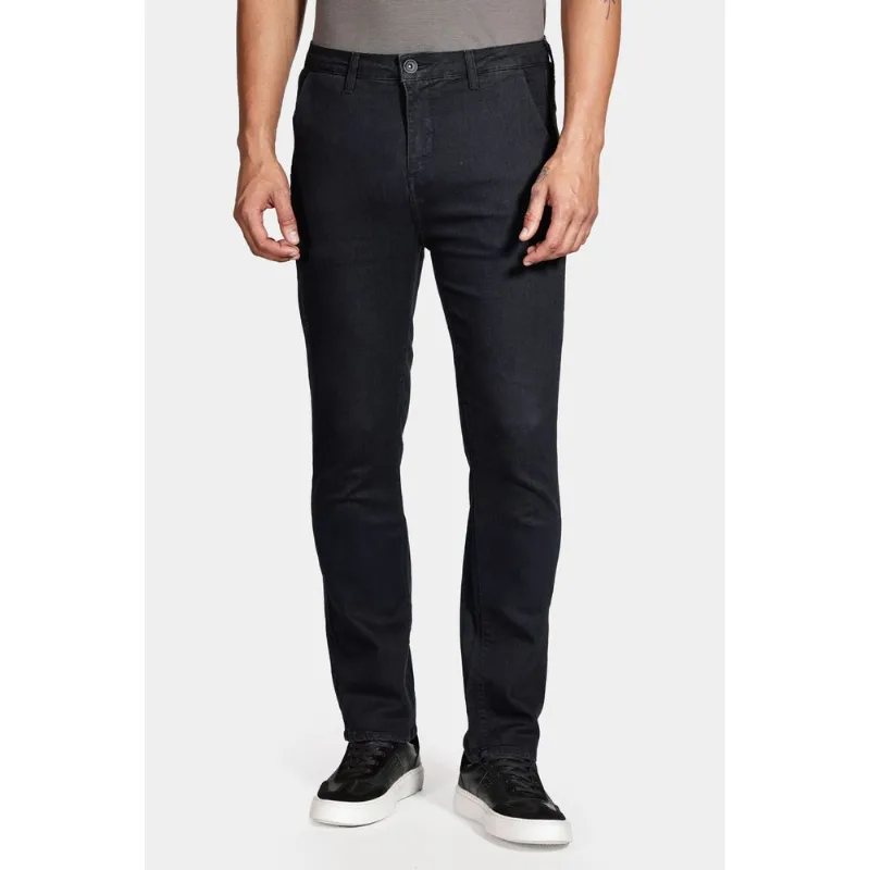 Calça Chino Jeans Regular Preto - 54