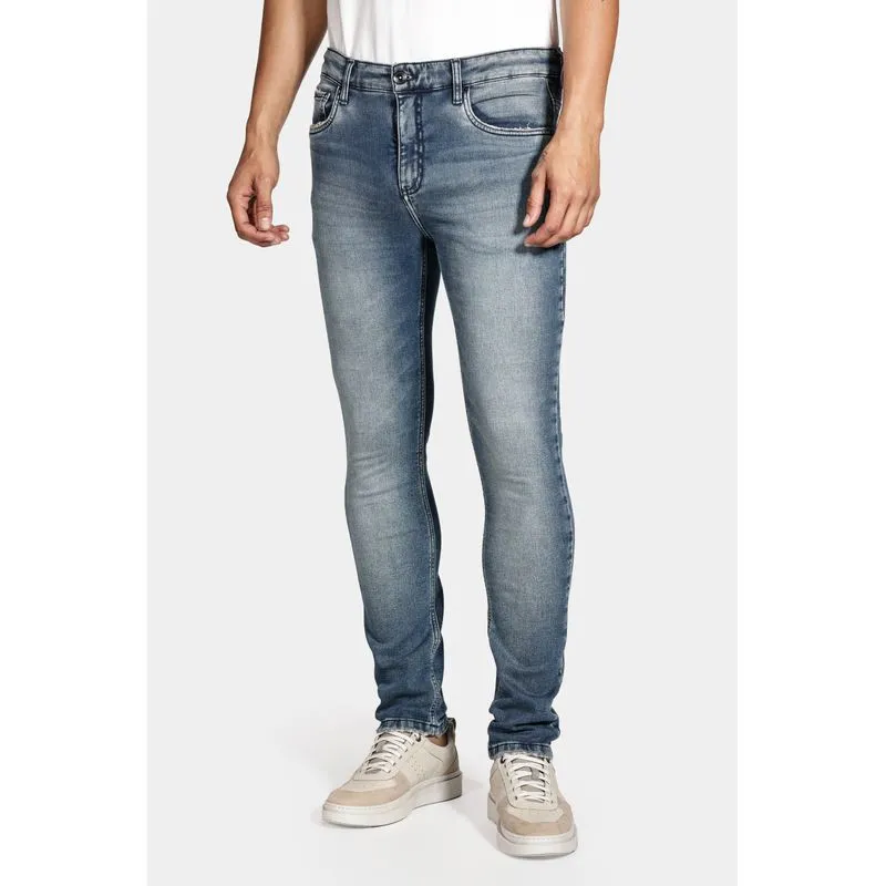 Calça Jeans Slim Comfort Vintage Azul Escuro - 40