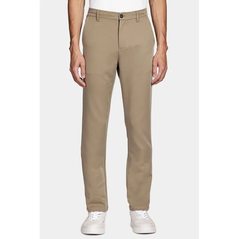 Calça Chino Clássica Slim Travel Cáqui - 40