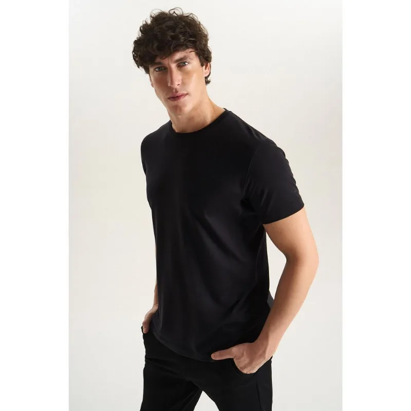 Camiseta Manga Curta Piquet Pima Tech Preto - P