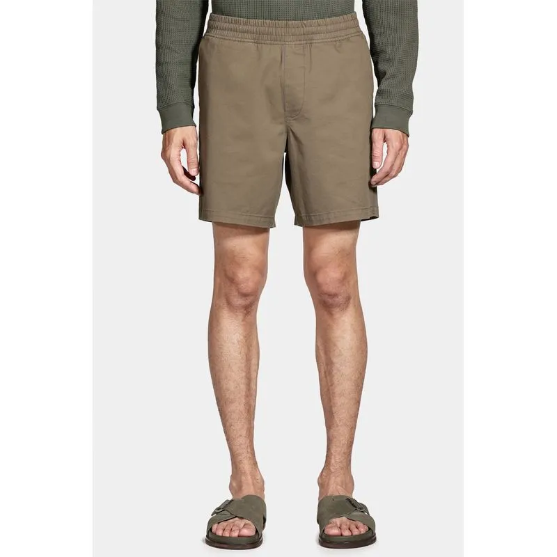 Shorts Elástico Color Sarjado Verde Militar - XGG