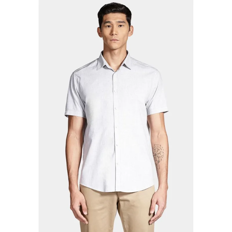 Camisa Manga Curta Slim Algodão Modal Boa Vista Verde Pistache - XGG