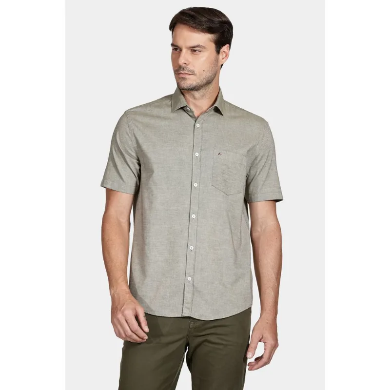 Camisa Regular Bolso Colors Verde Médio - GG