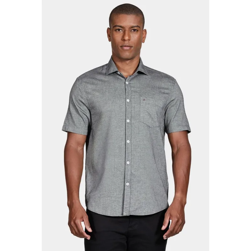 Camisa Regular Bolso Colors Preto - M