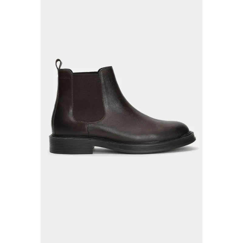 Bota de Couro Chelsea Café - 43