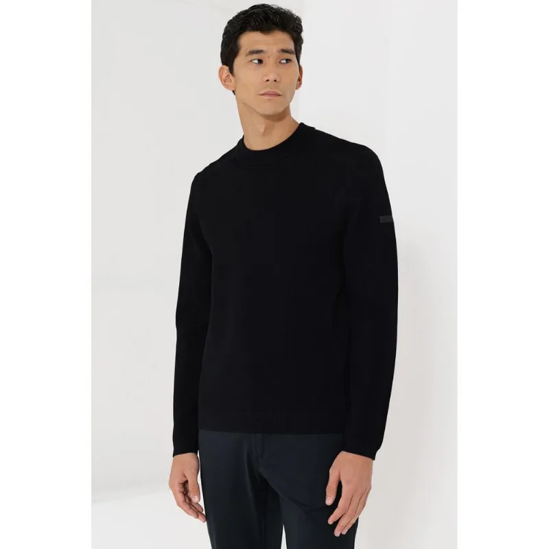 Suéter de Tricot Jacquard Preto - GG