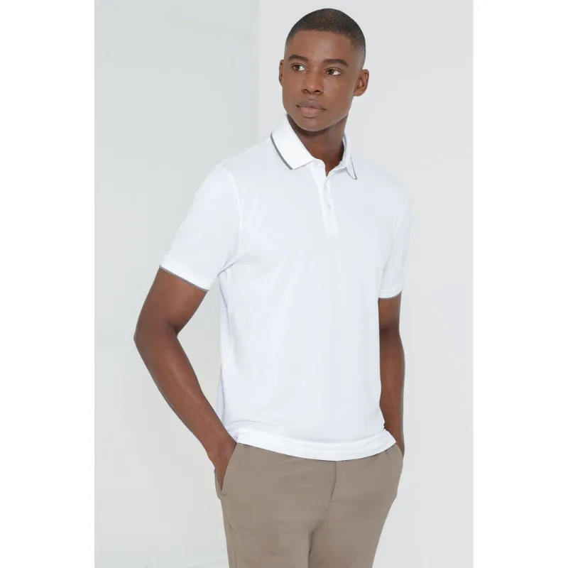 Polo Piquet Flex Branco - P