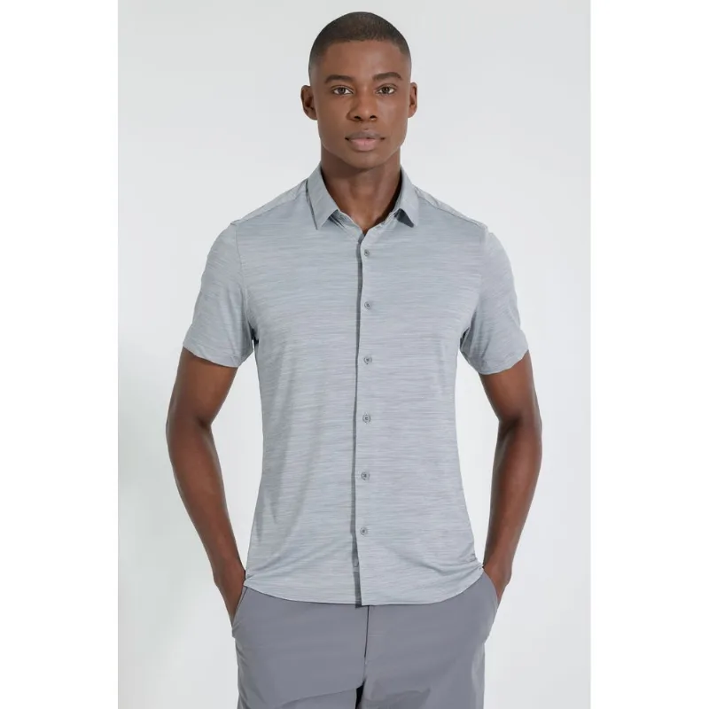 Camisa Manga Curta Mescla Dry Cinza Mescla - G
