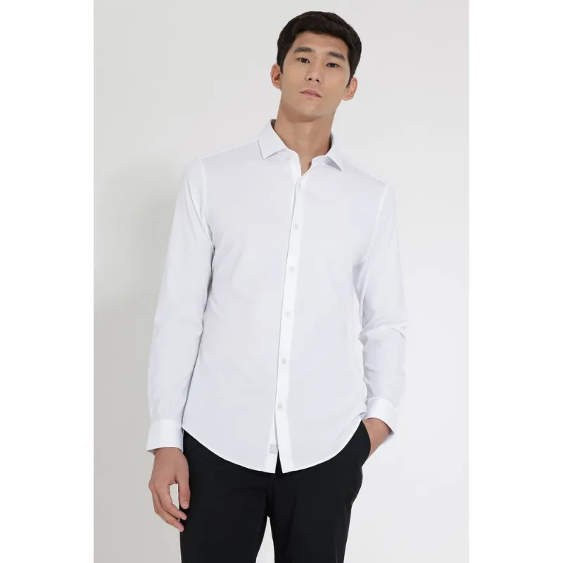Camisa Manga Longa Piquet Bonded Branco - GG