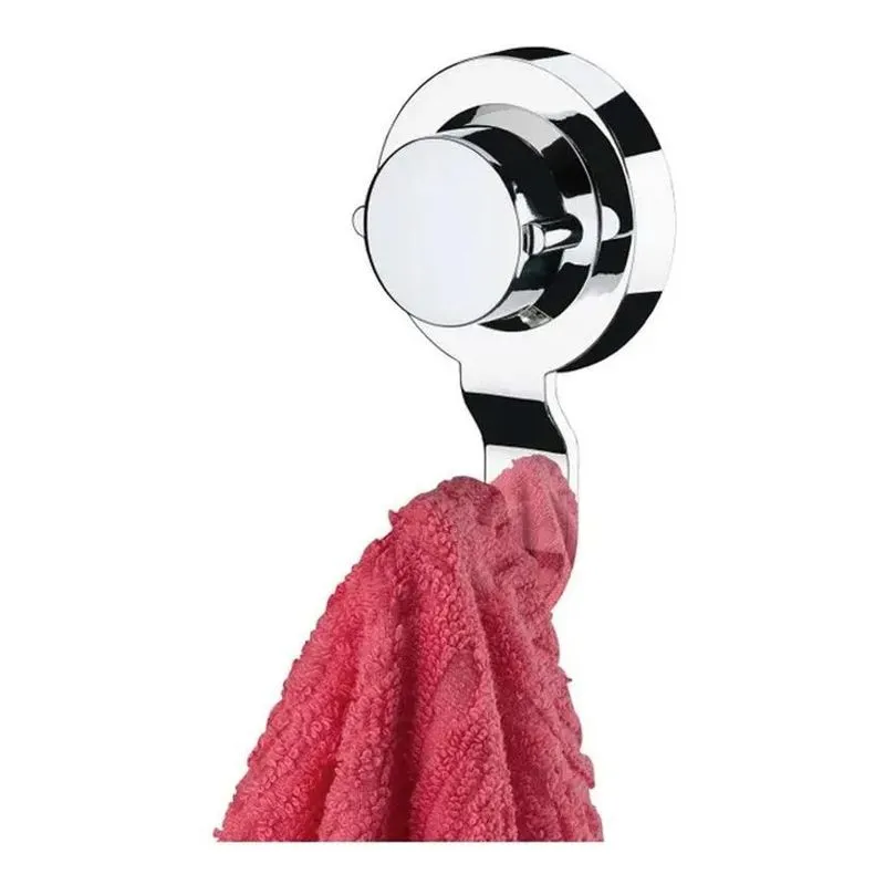 3x Porta Toalha De Rosto Com Ventosa Banheiro Lavabo Cromado