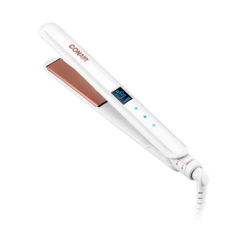 Chapinha Conair Digital Double Ceramic 25mm 50W e até 210°C de Temperatura Branca - CS224DBR