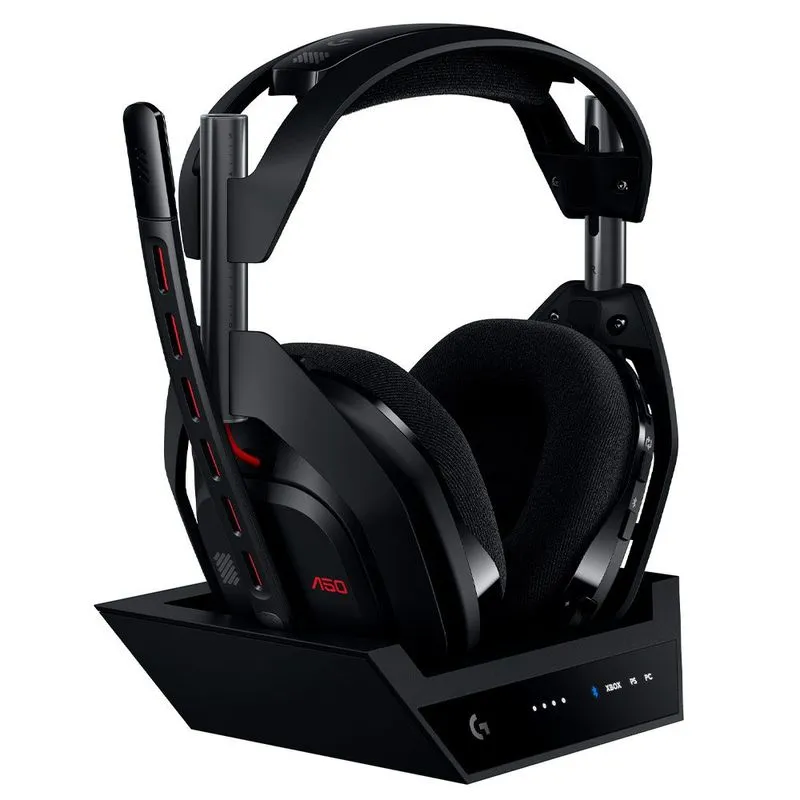 Headset Gamer sem Fio Logitech Astro Gaming A50 Lightspeed + Base Station (Gen 5) Preto