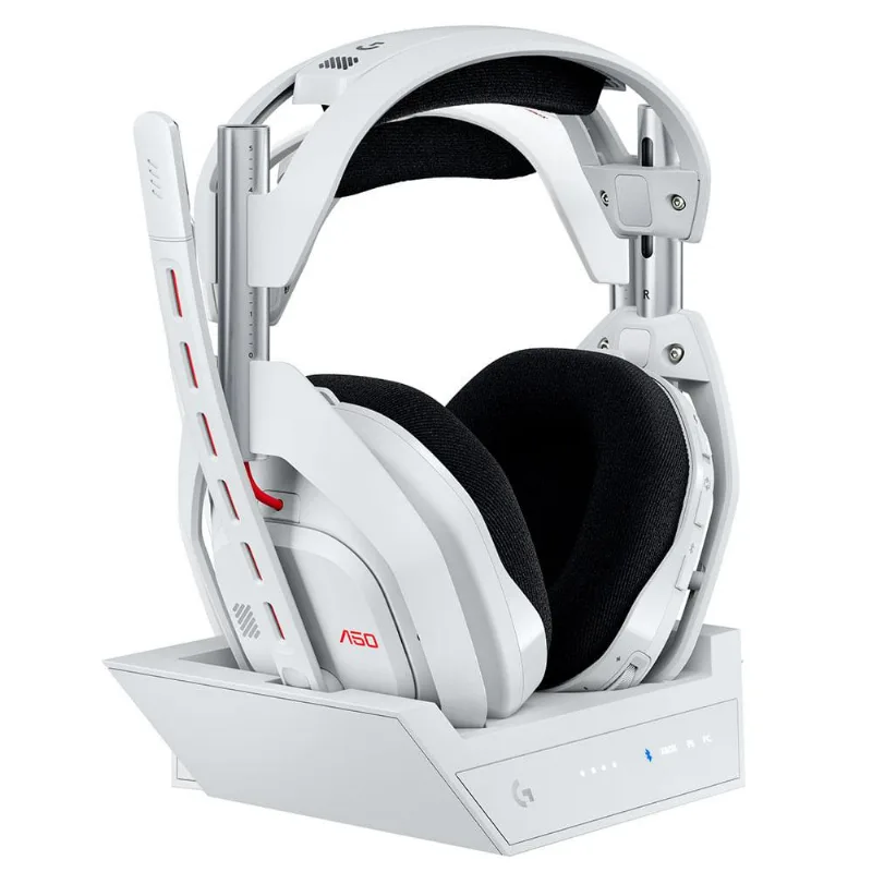 Headset Gamer Sem Fio Logitech Astro Gaming A50 Lightspeed + Base Station (gen 5), Branco