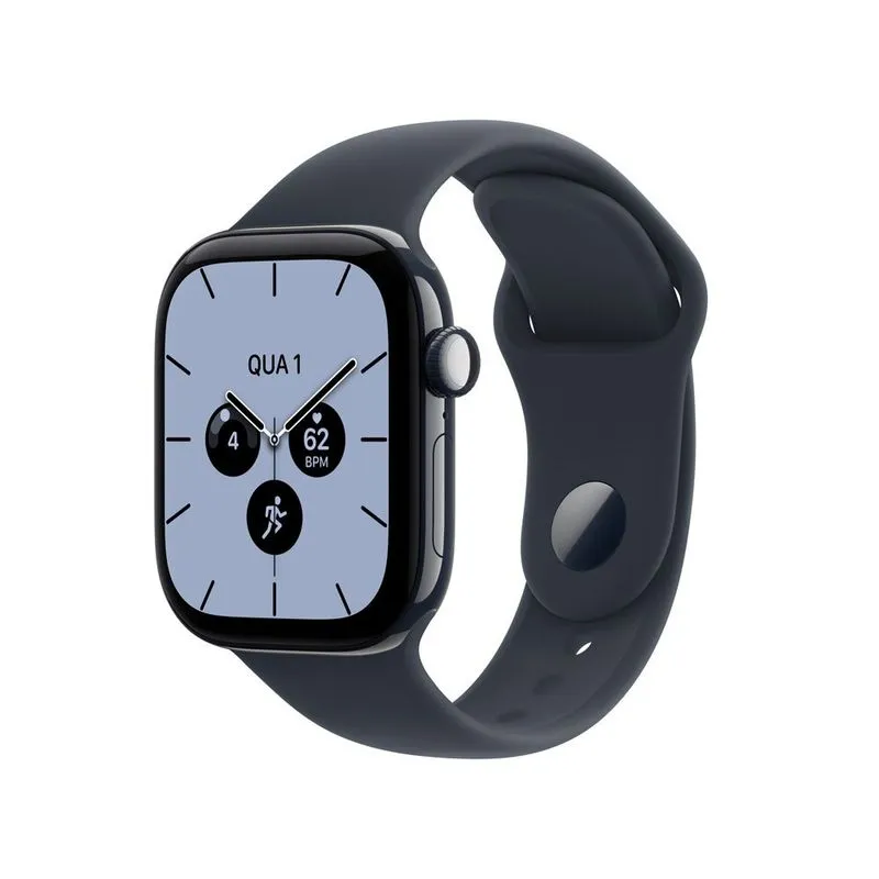 Apple Watch Series 12 GPS + Cellular 42 mm Azul-noite em Cerâmica com Pulseira Esportiva Azul-marinho S/M