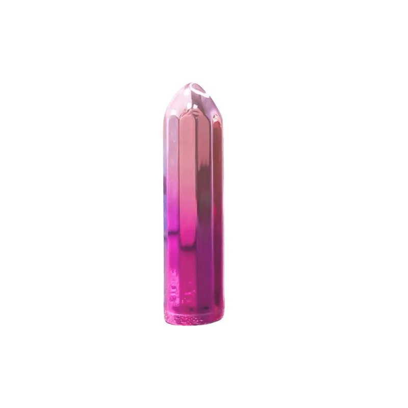 Cápsula Vibratória Metalizada Com Ponta Achatada e 10 Modos de Vibração Me Ame Sex Toys