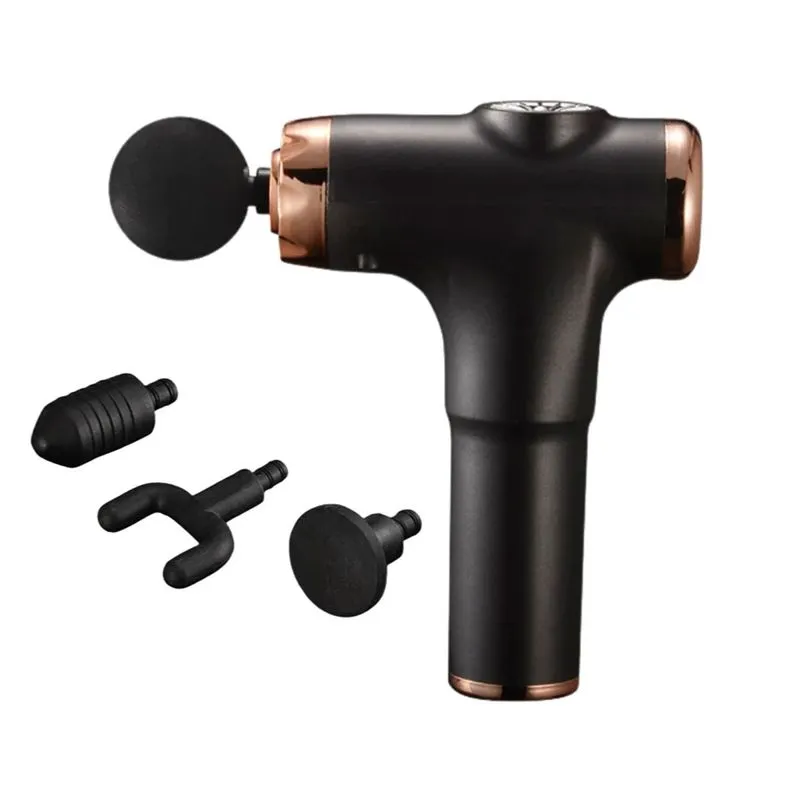 Massageador Pistola com 4 Variações de Pontas e 6 Modos de Frequência Me Ame Sex Toys