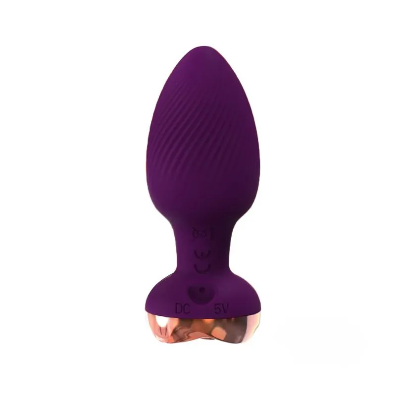 Plug Anal em Formato de Flor com Controle Remoto e 9 Modos de Vibração Me Ame Sex Toys