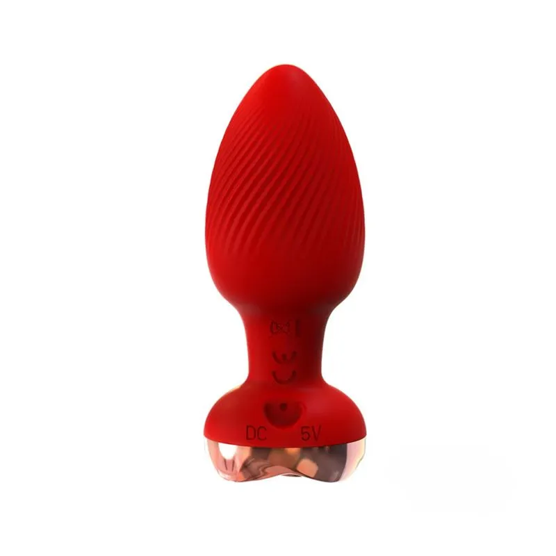 Plug Anal em Formato de Flor com Controle Remoto e 9 Modos de Vibração Me Ame Sex Toys