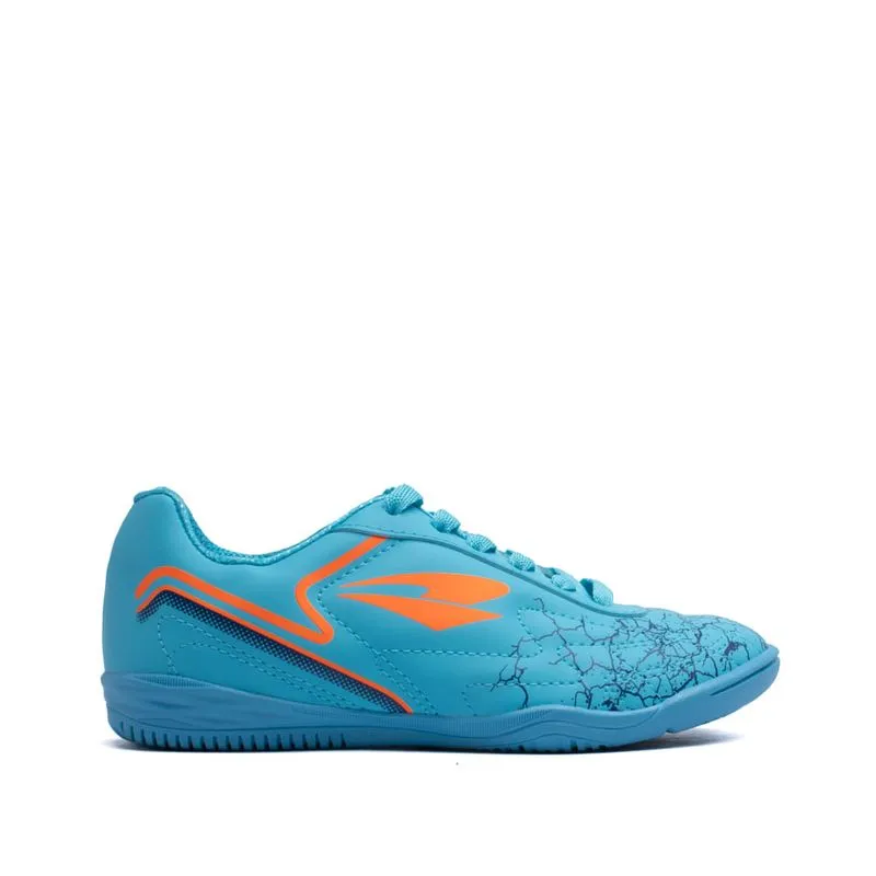 Chuteira Futsal Infantil Dray Azul Celeste/laranja - 36