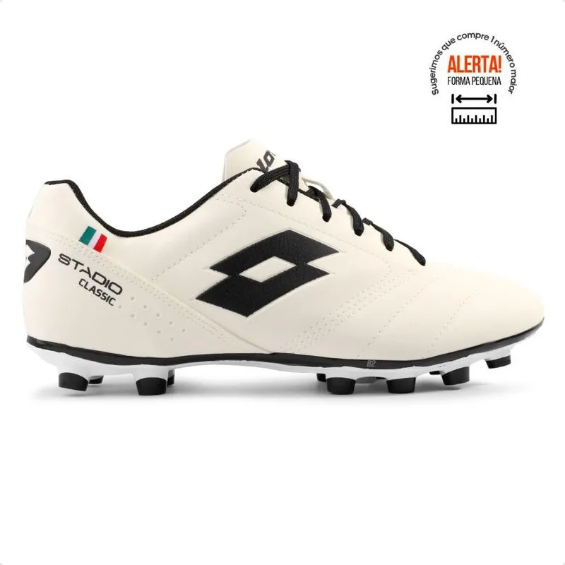 Chuteira Campo Lotto Stadio Classic B700 Masculina 40 / begê