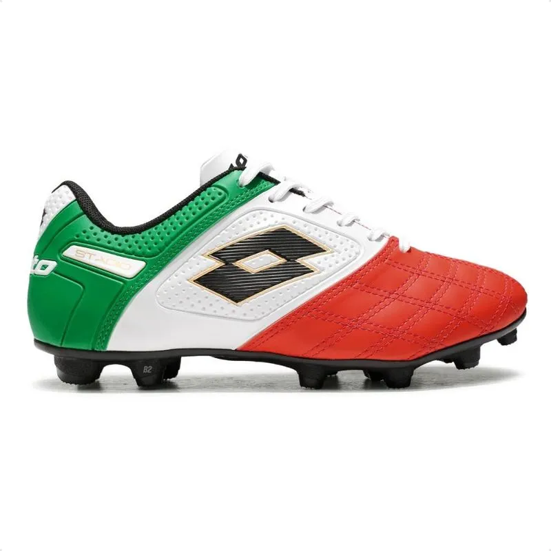 Chuteira Campo Lotto Stadio Potenza Gold B500 Masculina 38 / vermelho